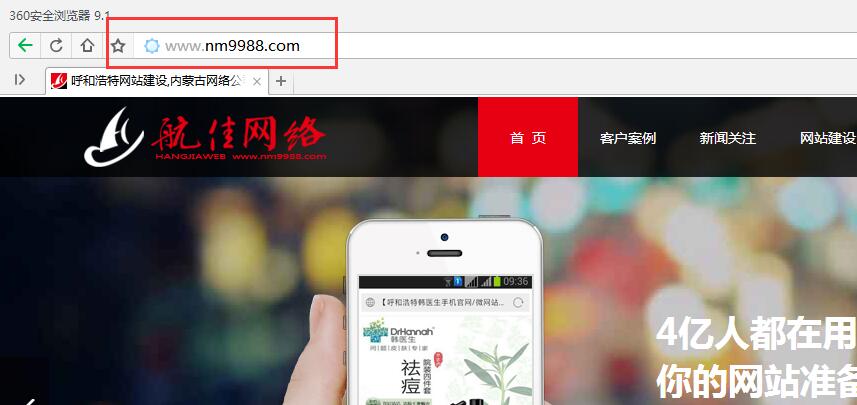 訪問網(wǎng)站域名